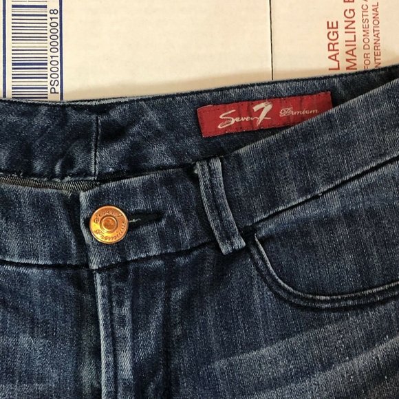 EUC Women's Seven7 Premium Denim Boot Cut Jeans Stretch Size 4 - Picture 5 of 10